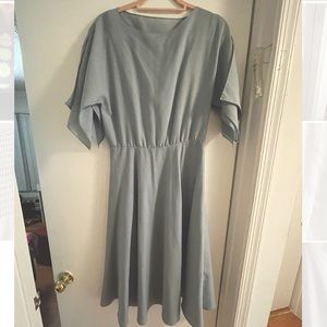 Vintage light blue flair dress